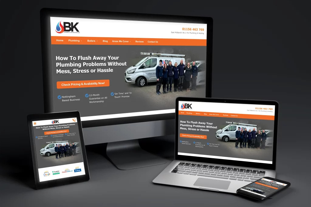 BK Plumbing New Website Launch